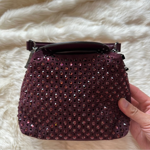 Tod's T Case Tote Messenger Bag in Suede Micro NIB - Picture 5 of 12